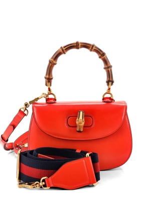 Gucci Pre-Owned Bamboo 1947 Top Handle Bag Leather Small satchel - Orange