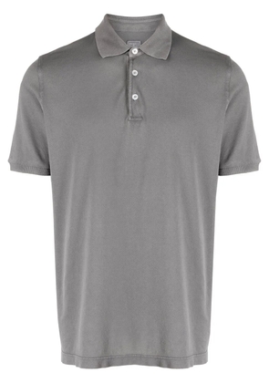 Fedeli piqué-weave cotton polo shirt - Grey