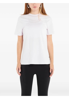 On crew-neck T-shirt - Pink