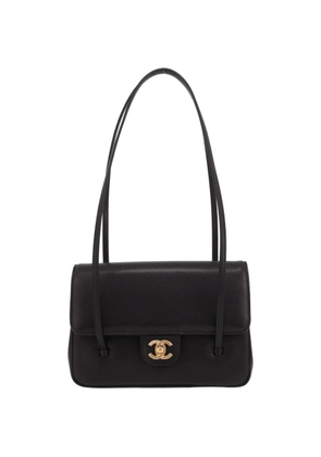 CHANEL Pre-Owned 2026 small Sac à rabat grained leather shoulder bag - Black
