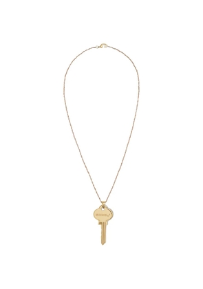 Seen Users Do Not Duplicate key-pendant necklace - Gold