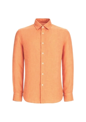 120% Lino button-down long-sleeve shirt - Orange