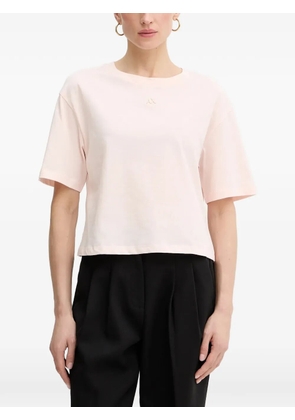 Armani Exchange logo-embroidered T-shirt - Pink