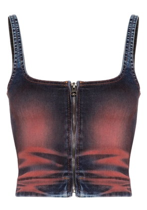 KNWLS Harley denim crop top - Red