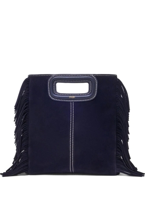 Maje M fringe-detail tote bag - Blue