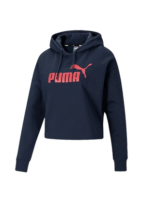 PUMA logo-print hoodie - Blue