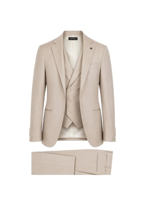 LUIGI BIANCHI MANTOVA single-breasted suit (set of three) - Neutrals