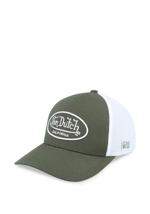 Von Dutch logo-patch mesh-panel baseball cap - Green