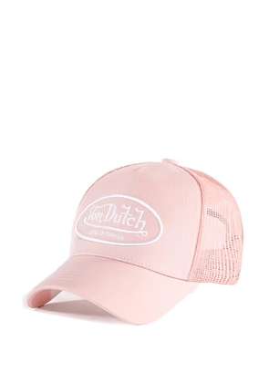 Von Dutch logo-patch mesh-panel cap - Pink