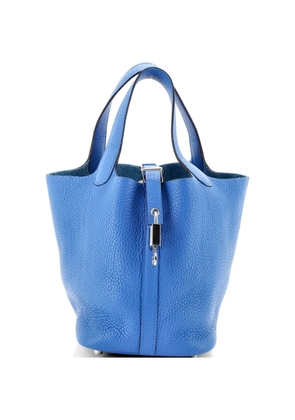 Hermès Pre-Owned Picotin Lock Bag Clemence PM bucket bag - Blue
