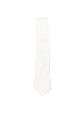 Canali pointed-tip tie - White