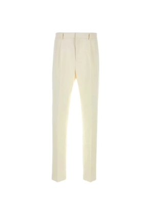 Ferragamo pleated tailored trousers - White