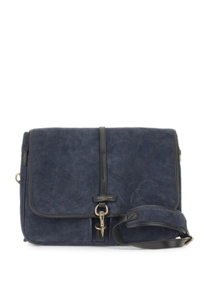 GIANNI CHIARINI Berlino suede large shoulder bag - Blue