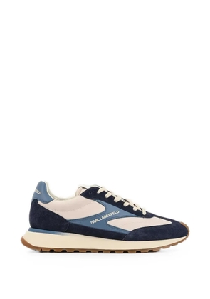 Karl Lagerfeld Kairo panelled suede-trimmed sneakers - Blue