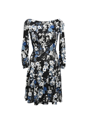 ERDEM floral-print ruffle dress - Black