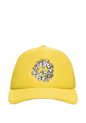 Denim Tears Peace Wreath trucker cap - Yellow