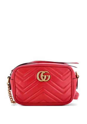 Gucci Pre-Owned GG Marmont Shoulder Bag Matelasse Leather Mini crossbody bag - Red