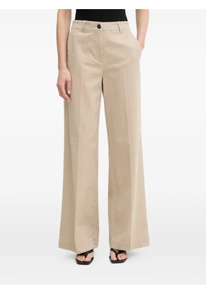 Marc O'Polo pressed-crease wide-leg trousers - Neutrals
