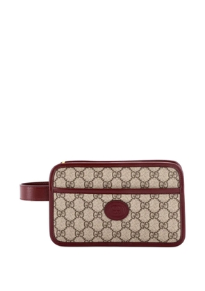 Gucci Pre-Owned Interlocking G Travel GG Coated Canvas pouch - Brown