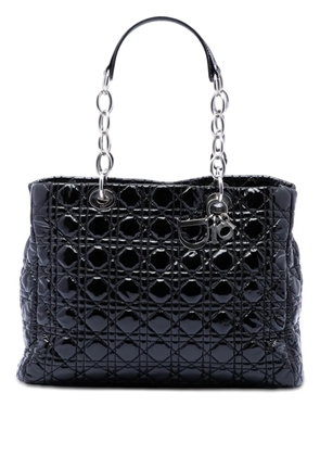 Christian Dior Pre-Owned 2010 Large Patent Cannage Lady Dior Soft Shopping tote bag - Black