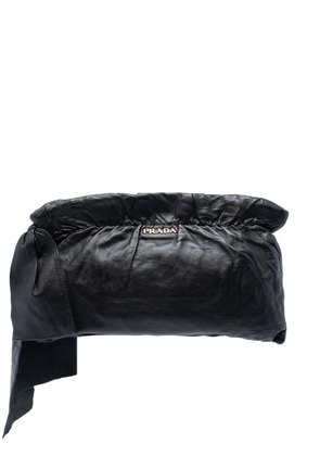 Prada Pre-Owned 2000-2013 Nappa Antique Bow clutch bag - Black
