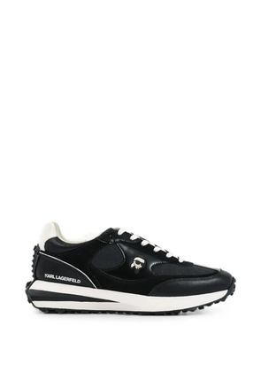 Karl Lagerfeld logo-patch panelled sneakers - Black