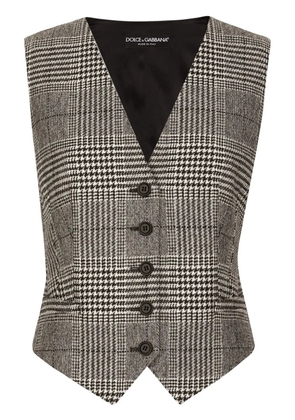 Dolce & Gabbana tartan waistcoat - Grey