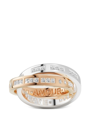 APM Monaco Morse Amour Love ring - Silver