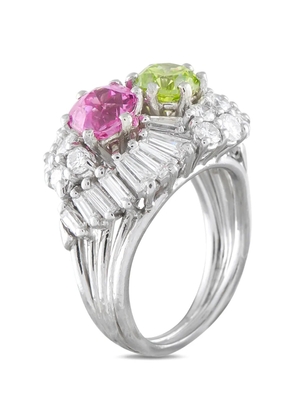 LB Exclusive diamond and sapphire ring - Silver