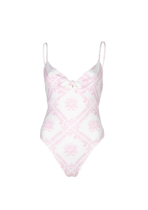 LoveShackFancy Zyra swimsuit - Neutrals