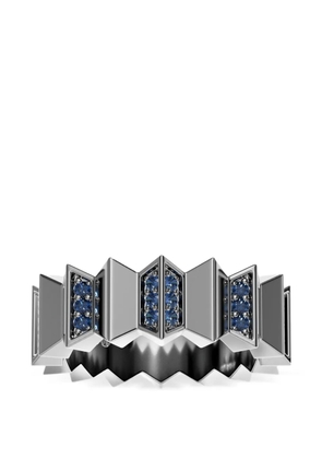 APM Monaco Up and Down crystal-embellished ring - Grey