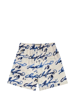 ERIC EMANUEL Tyrrell Winston graffiti-print shorts - White