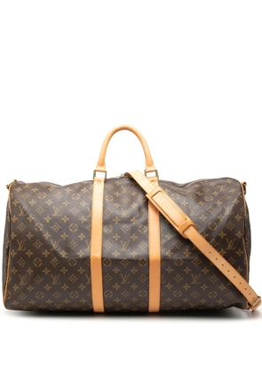 Louis Vuitton Pre-Owned 2005 Monogram Keepall Bandouliere 55 travel bag - Brown