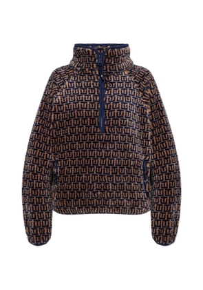 The Upside Castilla TU print half-zip sweatshirt - Brown
