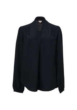Michael Kors Vintage pleated V-neck blouse - Blue