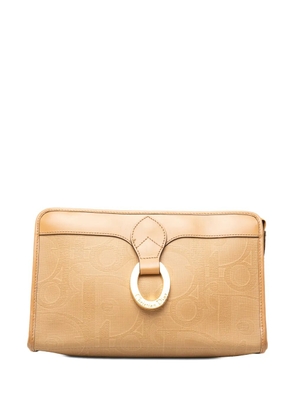 Christian Dior Pre-Owned 20th Century Diorissimo Trotter Coated Canvas clutch bag - Brown