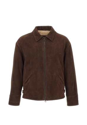 VOLFAGLI Ducale Degradé suede jacket - Brown