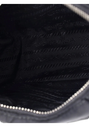 Prada Pre-Owned Re-Edition Shoulder Bag Quilted Tessuto Small crossbody bag - Black