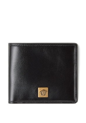 Versace Medusa-plaque leather bifold wallet - Black