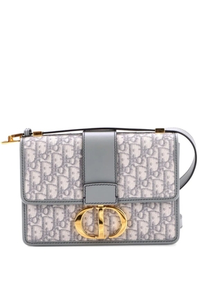 Christian Dior Pre-Owned 30 Montaigne Flap Bag Oblique Canvas crossbody bag - Grey