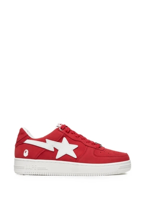 A BATHING APE® Bape Sta Low suede sneakers - Red