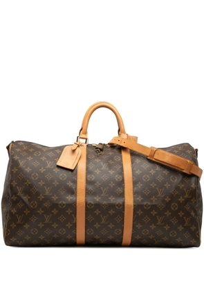 Louis Vuitton Pre-Owned 1991 Monogram Keepall Bandouliere 55 travel bag - Brown