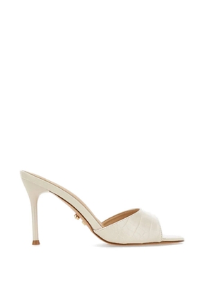 TWENTY FOURHAITCH Brandinchi crocodile-effect mules - White