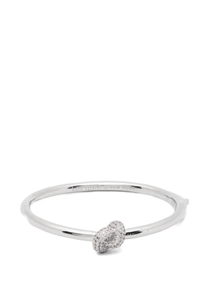 Kate Spade Sailor's Knot crystal-embellished bangle - Silver