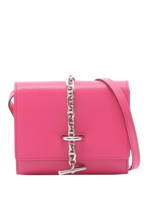 Hermès Pre-Owned 2024 Chevre Chaine d'Ancre Compact Wallet crossbody bag - Pink