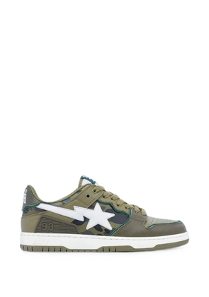 A BATHING APE® Sk8 Sta camouflage-print sneakers - Green