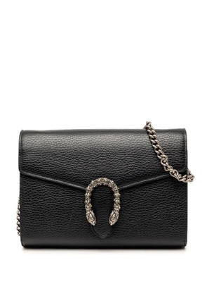 Gucci Pre-Owned 2016-2026 Calfskin Dionysus Wallet on Chain crossbody bag - Black