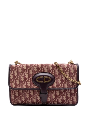 Christian Dior Pre-Owned 2017 Oblique Canvas Chain crossbody bag - Red