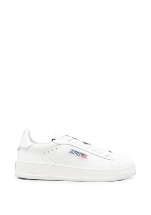 Autry Dallas logo-patch leather sneakers - White