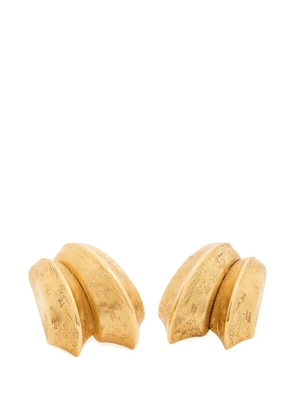 Saint Laurent double blade earrings - Gold